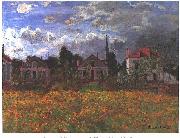 Claude Monet Maisons dArgenteuil oil painting